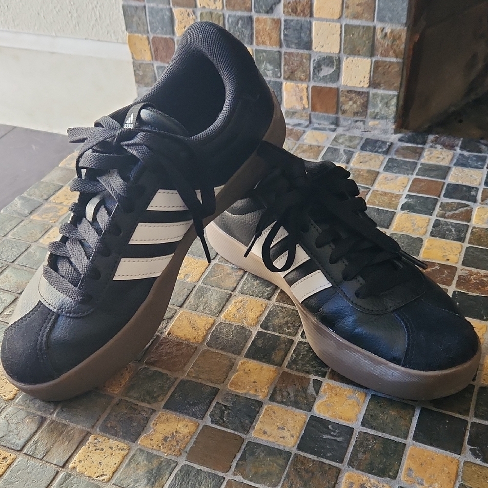 adidas Black and White Sneakers with Comfortable Design